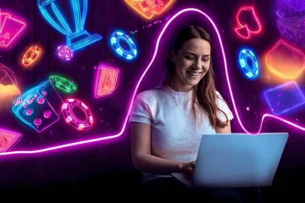 A player using their smartphone during a festive local event, representing SOYL777’s fully mobile-friendly casino.